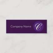 紫王室の スキニー名刺 (正面)