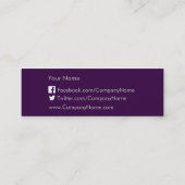 紫王室の スキニー名刺 (裏面)