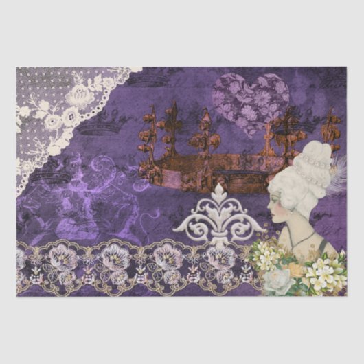 紫王室の 薄葉紙 (正面)