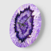 紫瑪瑙 ラージ壁時計 (傾斜)