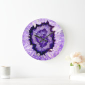 紫瑪瑙 ラージ壁時計 (ホーム)