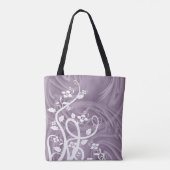 紫環境にやさし色の芸術に再利用可能 トートバッグ (裏面)