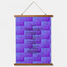 紫瓦「信仰あり」詩 吊り下げ型タペストリー