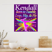 紫生まれのパーソナライズされた飾り ポスター (キッチン)