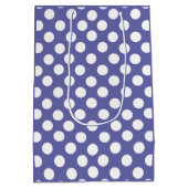 紫白水玉模様 ミディアムペーパーバッグ (裏面)