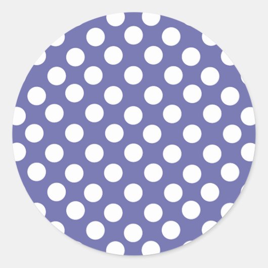 紫白水玉模様 ラウンドシール (正面)