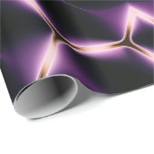 紫白熱［赤熱］光を放つ六角 ラッピングペーパー (ロールコーナー)