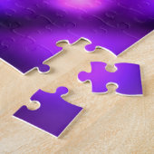 紫白熱［赤熱］光を放つ原子 ジグソーパズル (側面)