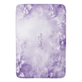 紫白花風呂マット バスマット (正面縦)