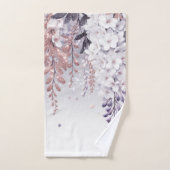 紫神秘的な藤のドリフト バスタオルセット (ハンドタオル)