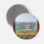 紫禁城のビューJing Shan マグネット (正面/裏面)