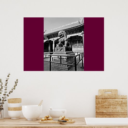 紫禁城の龍像 ポスター (キッチン)