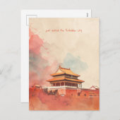 紫禁城への旅行 シーズンポストカード (正面/裏面)