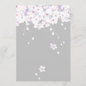 紫秋フローラ桜プログラムグリーティングカード プログラム (裏面)