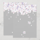 紫秋フローラ桜プログラムグリーティングカード プログラム (正面/裏面)