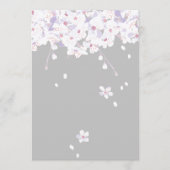 紫秋フローラ桜プログラムグリーティングカード プログラム (正面)