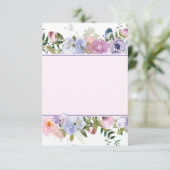 紫空白のと青の水の色の予算を結婚設ける 招待状 (スタンド正面)