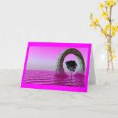 紫空 カード (黄色い花)