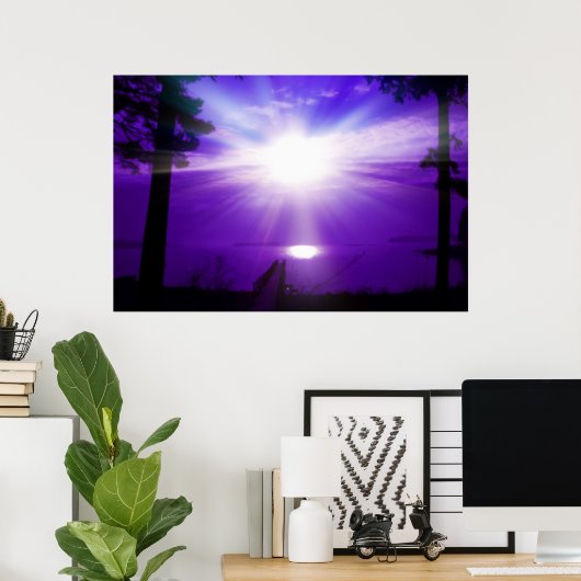 紫空 ポスター (ホームオフィス)