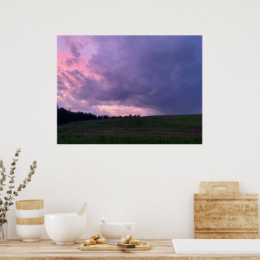 紫空 ポスター (キッチン)