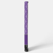 紫立エレガント日本の和柄 SAMSUNG GALAXYケース (左側面)