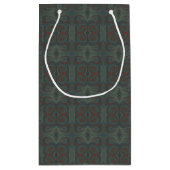 紫系統のペンキの渦巻のギフトバッグ スモールペーパーバッグ (裏面)