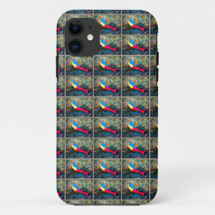 紫系統の人魚パターン場合 iPhone 11 ケース