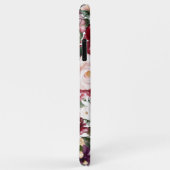 紫紅ピンク水彩フローラモノグラム Case-Mate iPhoneケース (裏面/右)