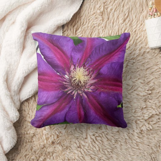 紫紅斑花 クッション (ブランケット)