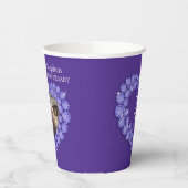 紫紋章21年結婚記念パーティー 紙コップ (左)