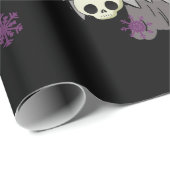 紫素晴らしと黒のゴシック ラッピングペーパー (ロールコーナー)