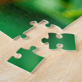 紫素晴らしのオウムのチューリップの花 ジグソーパズル (側面)