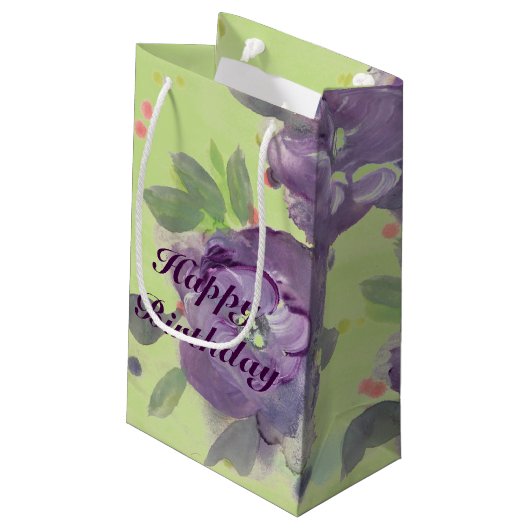 紫素晴らし水色イベント紙製品 スモールペーパーバッグ (裏面アングル)