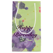 紫素晴らし水色イベント紙製品 スモールペーパーバッグ (正面)