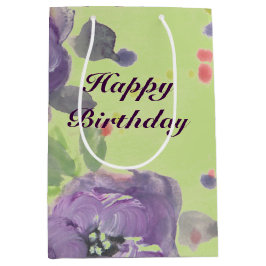 紫素晴らし水色イベント紙製品 ミディアムペーパーバッグ