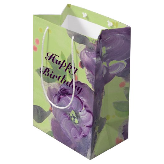 紫素晴らし水色イベント紙製品 ミディアムペーパーバッグ (裏面アングル)