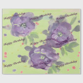 紫素晴らし水色イベント紙製品 ラッピングペーパー (フラット)