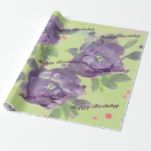 紫素晴らし水色イベント紙製品 ラッピングペーパー (アンロールド)