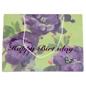 紫素晴らし水色イベント紙製品 ラージペーパーバッグ (正面)