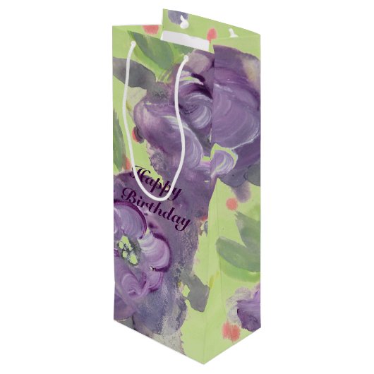 紫素晴らし水色イベント紙製品 ワインギフトバッグ (裏面アングル)