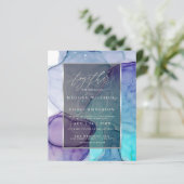 紫素晴らし色液体抽象芸術インク3 (スタンド正面)