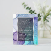 紫素晴らし色液体抽象芸術インク3b (スタンド正面)