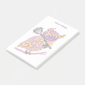 紫素晴らし角フクロウ ポストイット (アングル)