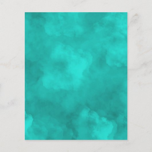 紫素朴とターコイズのフローラ結婚 チラシ (裏面)