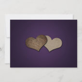 紫素朴とヒマワリの結婚式 セーブザデート (裏面)