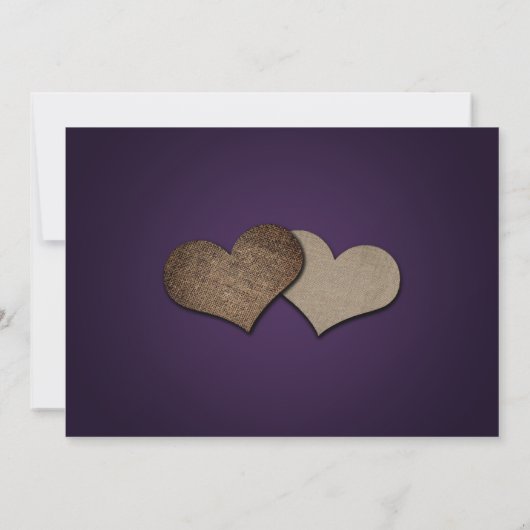 紫素朴とヒマワリの結婚式 セーブザデート (裏面)