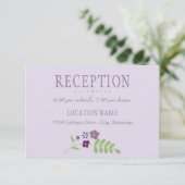 紫素朴と緑のフローラ結婚ズ エンクロージャーカード (スタンド正面)