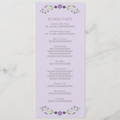 紫素朴と緑のフローラ結婚ズ プログラム (裏面)