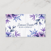 紫素朴と青のフローラ 名刺 (正面)