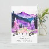 紫素朴と青の水彩林 セーブザデート (スタンド正面)